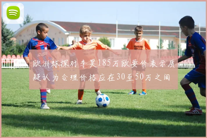 欧洲球探对李昊185万欧要价表示质疑认为合理价格应在30至50万之间